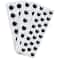 Creativity Street® Peel & Stick Wiggle Eyes on Sheets, Black, 6 Packs of 49